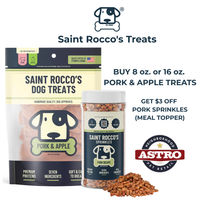 Image of Saint Rocco's Treats | $3.00 OFF Pork Sprinkles with Pork & Apple Treats Purchase Promotion in Califon