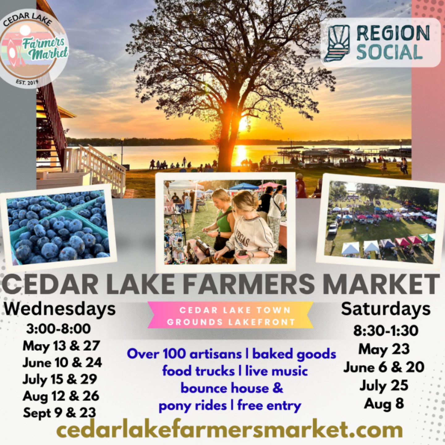 Image of Local Pet Event Hungry Hound at Cedar Lake Farmer's Market Nearby