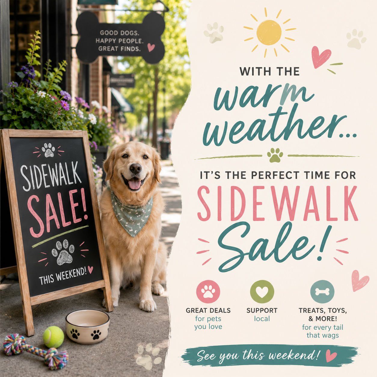 Image of Local Pet Event Sidewalk Sale Nearby