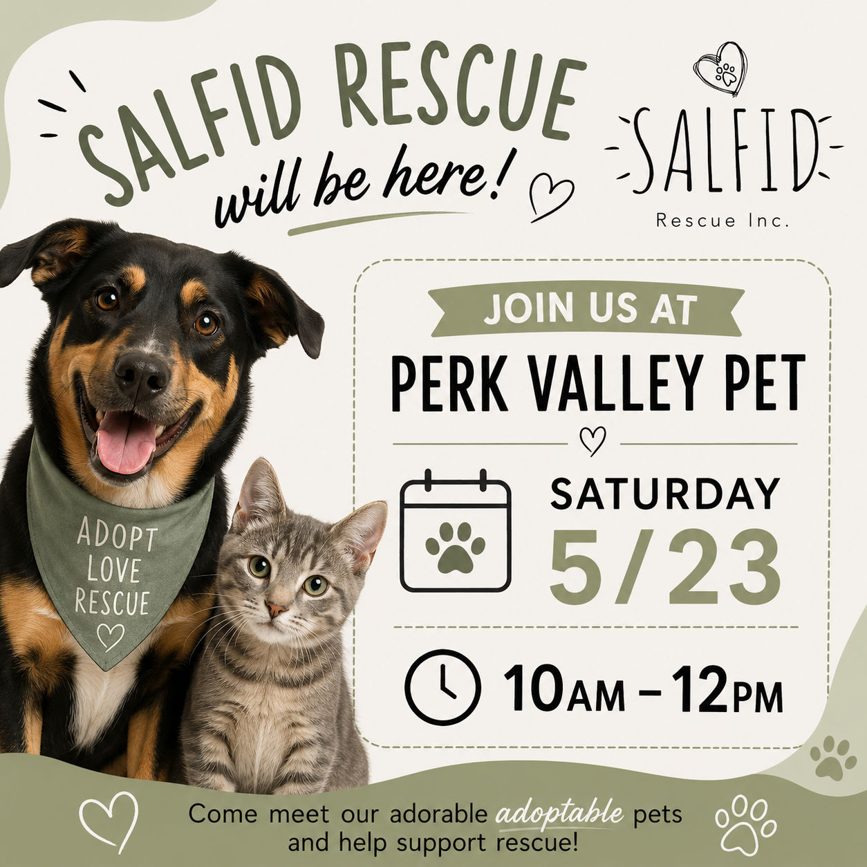 Image of Local Pet Event Salfid Rescue Adoption Event Nearby