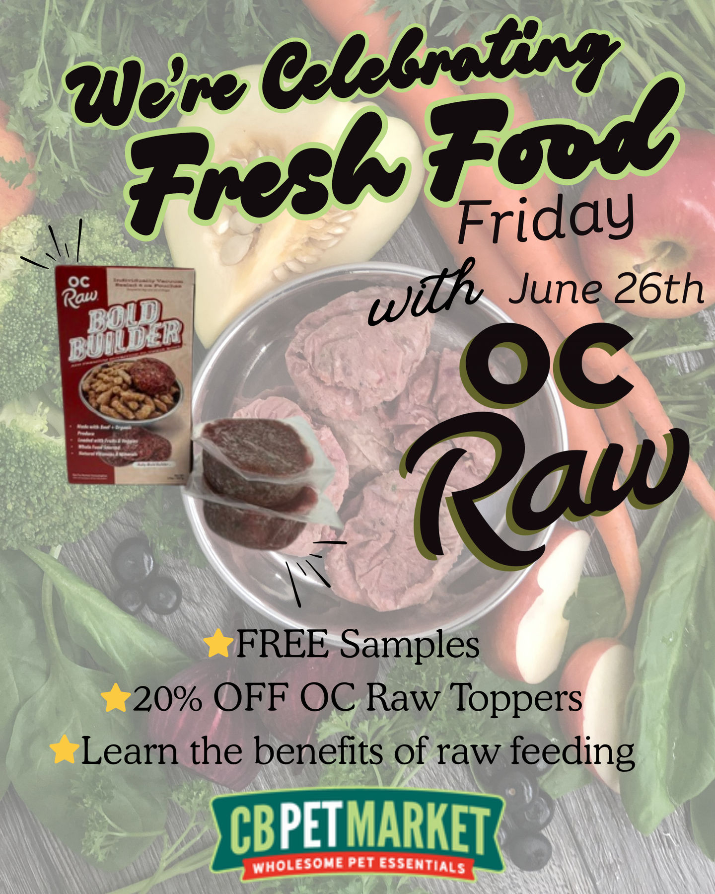Image of Local Pet Event Fresh Food Friday with OC Raw Nearby