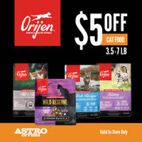 Image of ORIJEN | $5.00 OFF Small Bags of Dry Cat Food Promotion in Wayne