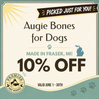 Image of June Sale - Michigan Bran - Augie Bones Dog Chews 10% OFF Promotion in Beverly Hills