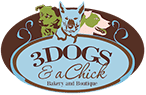 3 Dogs and a Chick Logo