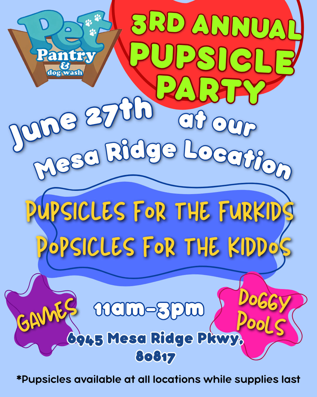 Image of Local Pet Event 3rd Annual Pupsicle Party Nearby