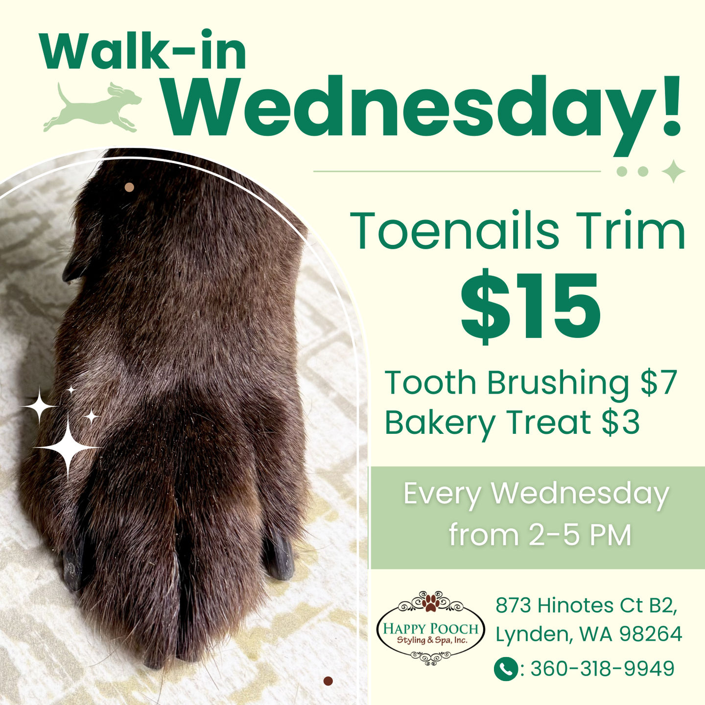 Image of Local Pet Event Walk-In Wednesday! Nearby