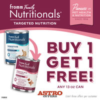 Image of Fromm |  Buy 1, Get 1 FREE on Nutritionals Dog Food Pates! Promotion in Montvale