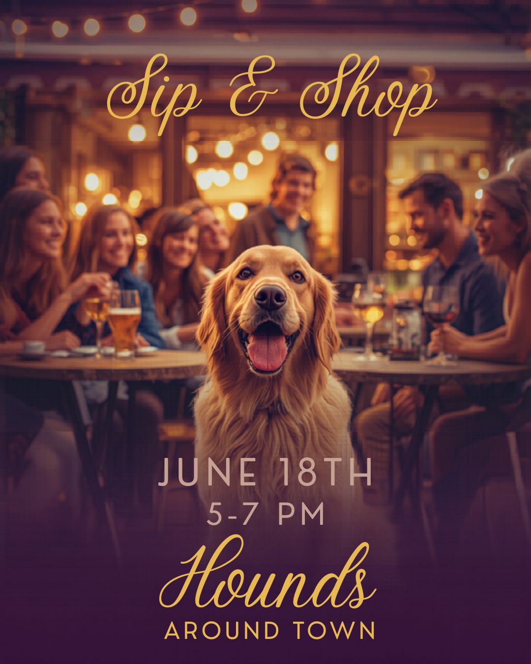 Image of Local Pet Event Sip n Shop at Hounds Around Town Nearby