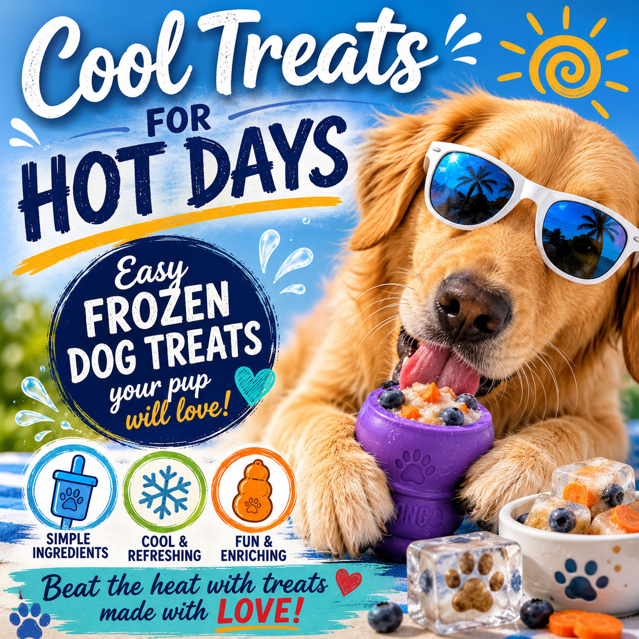 Cool Treats for Hot Days: Easy Frozen Dog Treat Ideas Your Pup Will Love