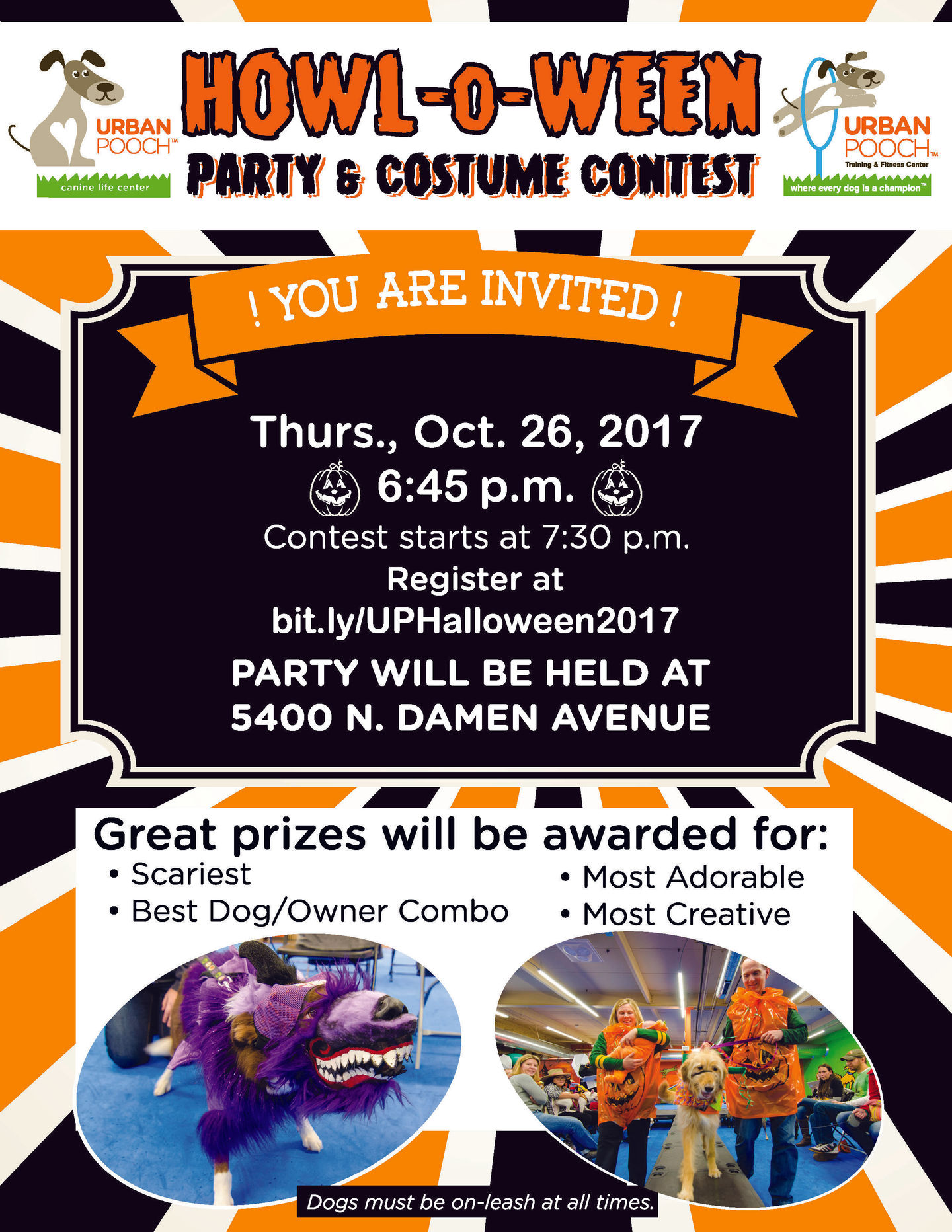 Howl-O-Ween 2017 Party + Costume Contest-Thursday, Oct. 26th