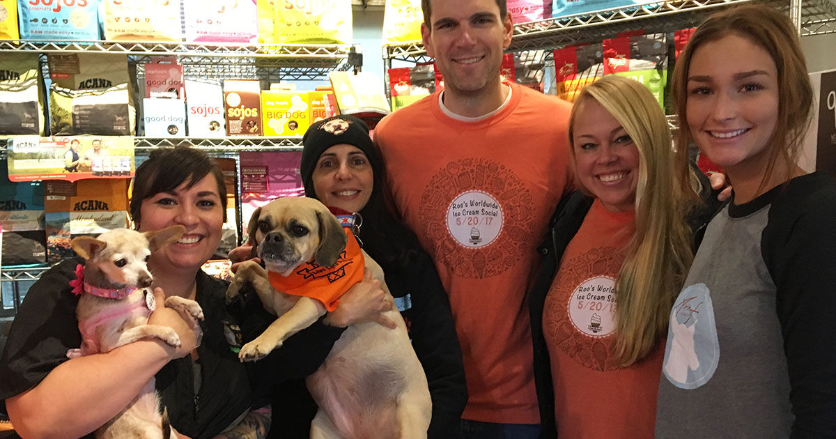 #LiveLikeRoo Ice Cream Social at Urban Pooch Canine Life Center
