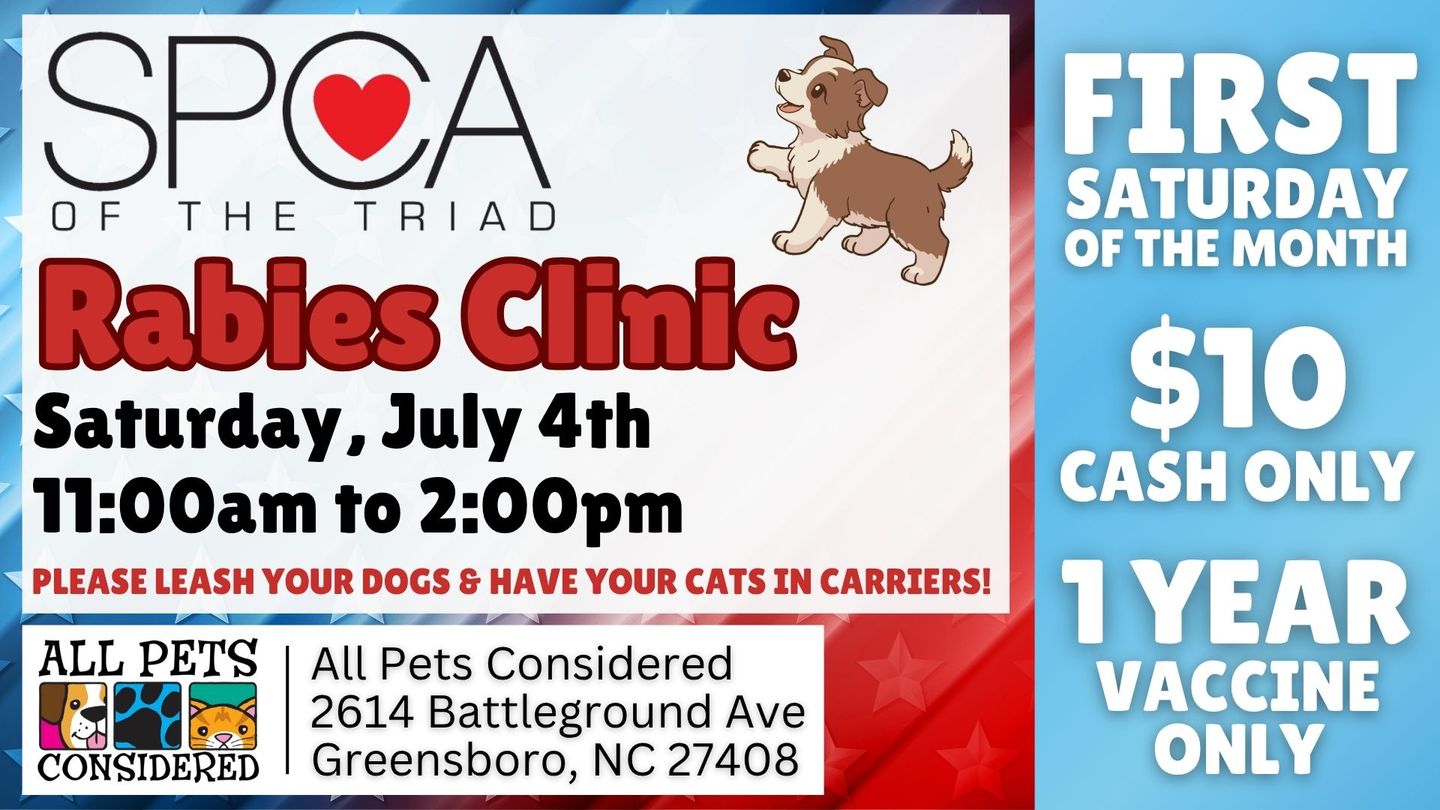 Image of Local Pet Event SPCA Rabies Clinic at APC (Battleground) Nearby