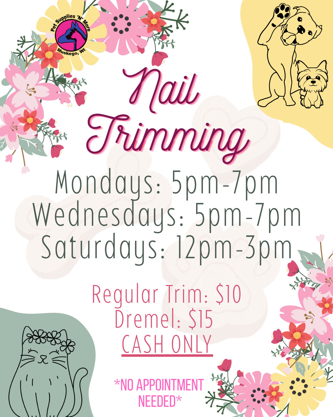 Image of Local Pet Event June Nail Trimming Nearby