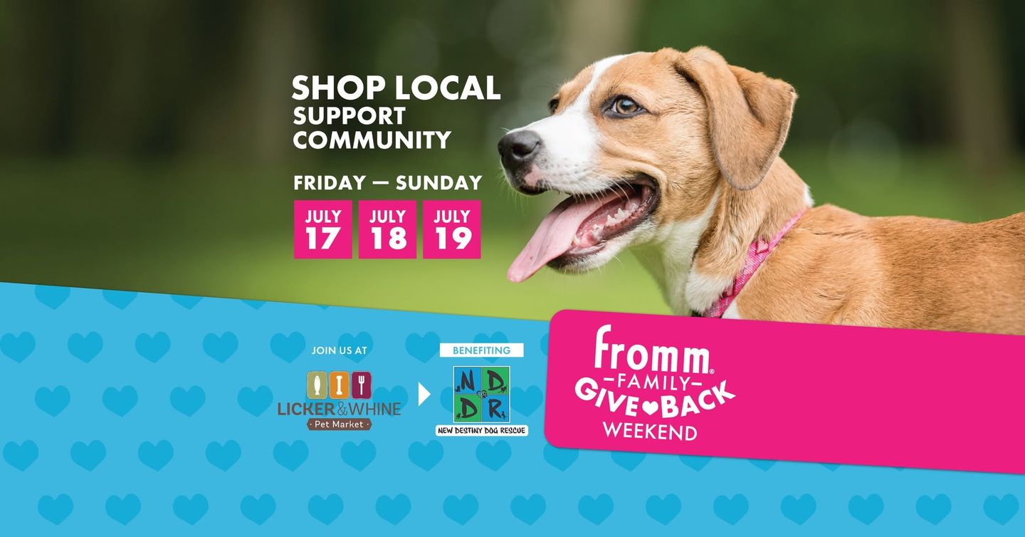 Image of Local Pet Event Fromm Family Giveback Weekend Nearby