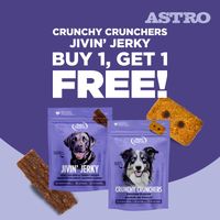 Image of NutriSource & Choice | Buy 1, Get 1 FREE on Crunchy Crunchers & NutriSource Jivin' Jerky! Promotion in Beverly Hills