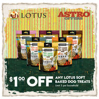 Image of LOTUS | $1.00 OFF Soft-Baked Dog Treats Promotion in Indianapolis
