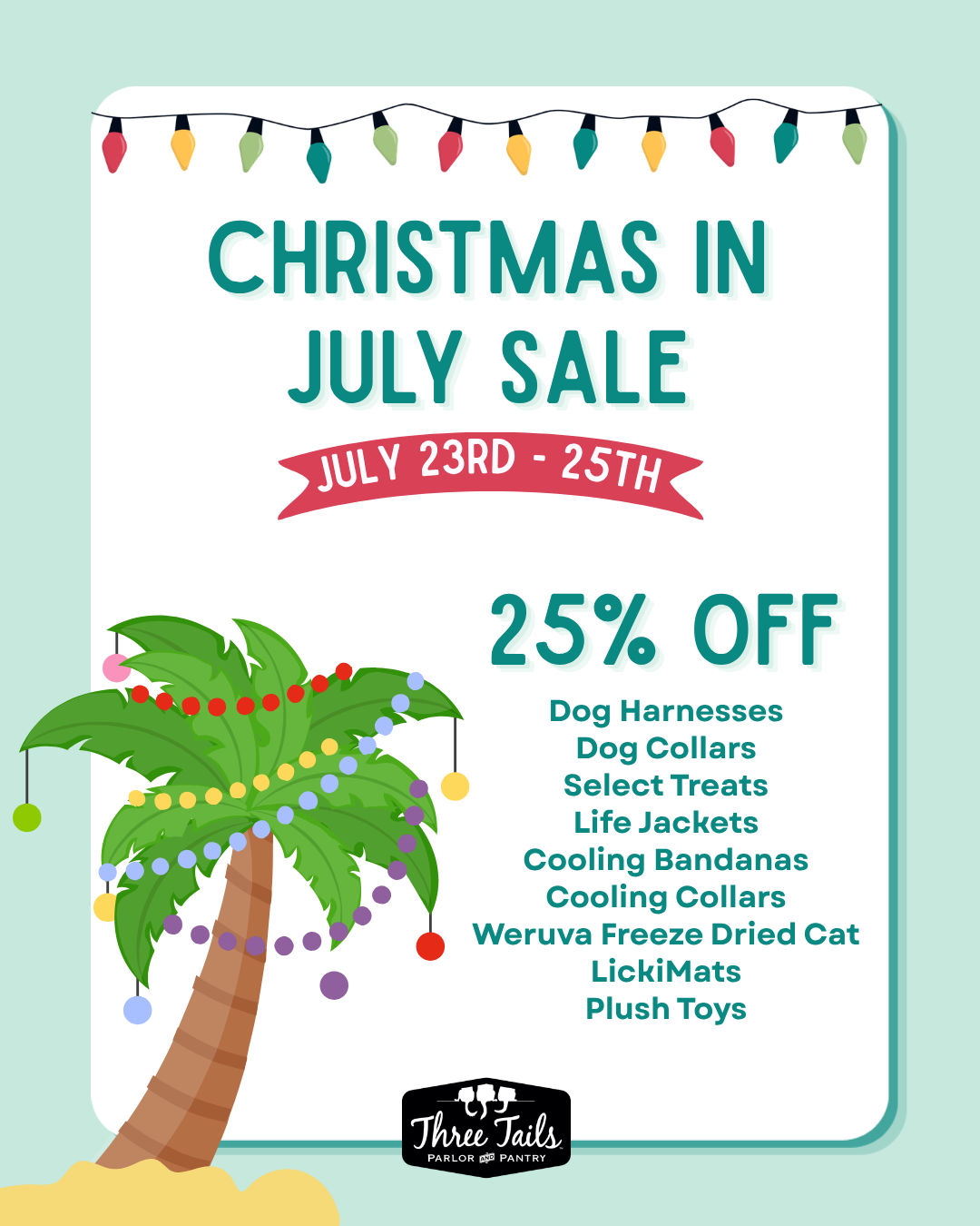 Image of Local Pet Event Christmas In July at Three Tails Nearby