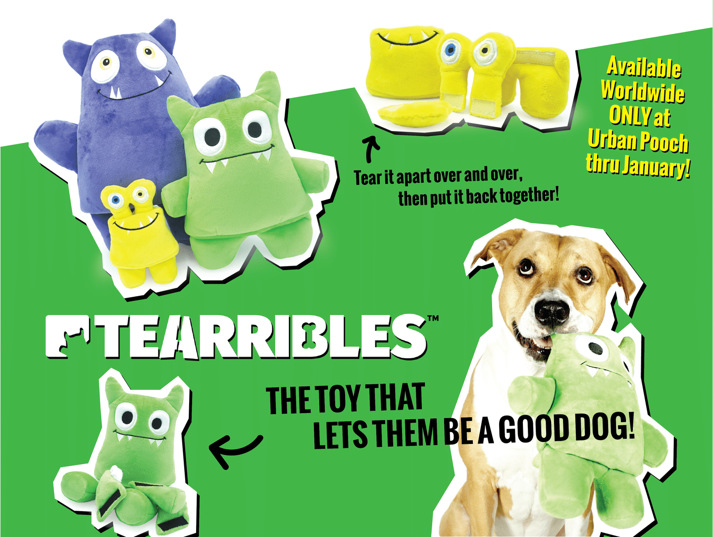 Tearribles - Tearable + Re-Attachable Dog Toys - Touch of Modern