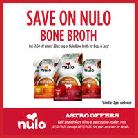 Image of Nulo US | $1.50 OFF 20oz Bone Broths Promotion in Pagosa Springs