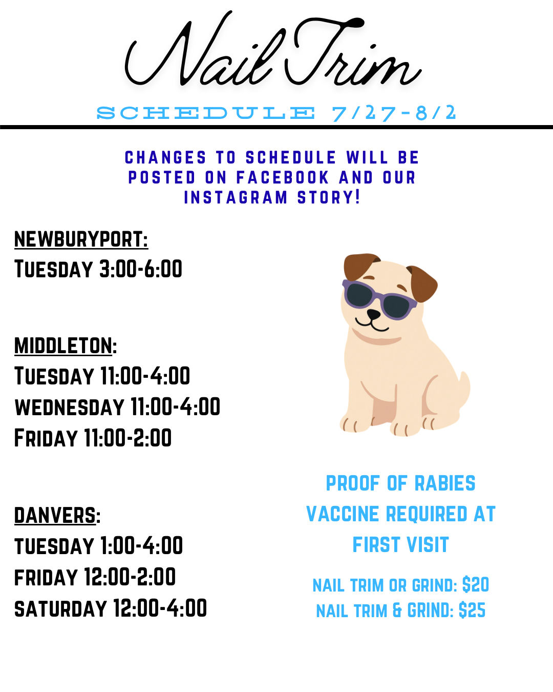 Image of Local Pet Event Nail Trims 7/27-8/1 Nearby
