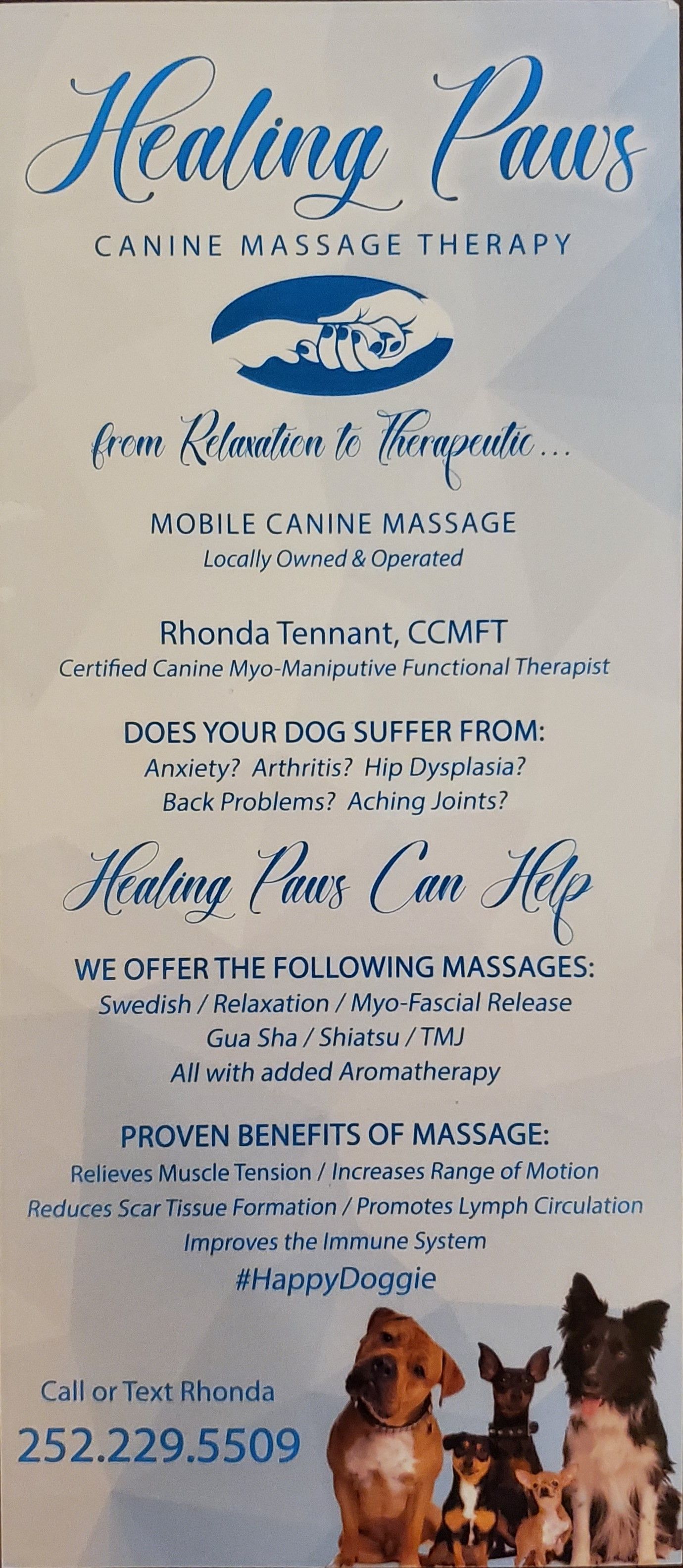 Free Doggy Massage Day New Bern, North Carolina
