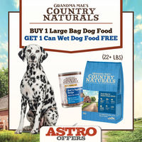 Image of Grandma Mae's Country Naturals | FREE Dog Can with Purchase of Large Bag of Dry Dog Food Promotion in Chester