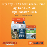 Image of K9 Natural | FREE 2oz-2.6oz Tripe Booster with 17.6oz Freeze Dried Purchase! Promotion in Bradenton