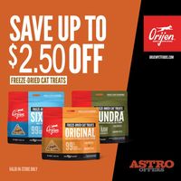 Image of ORIJEN US | Save On Freeze Dried Cat Treats Promotion in Boise