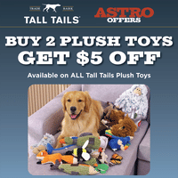 Image of $5 OFF Tall Tails Plush Toys - AUgust Astro Deal Promotion in Chicago