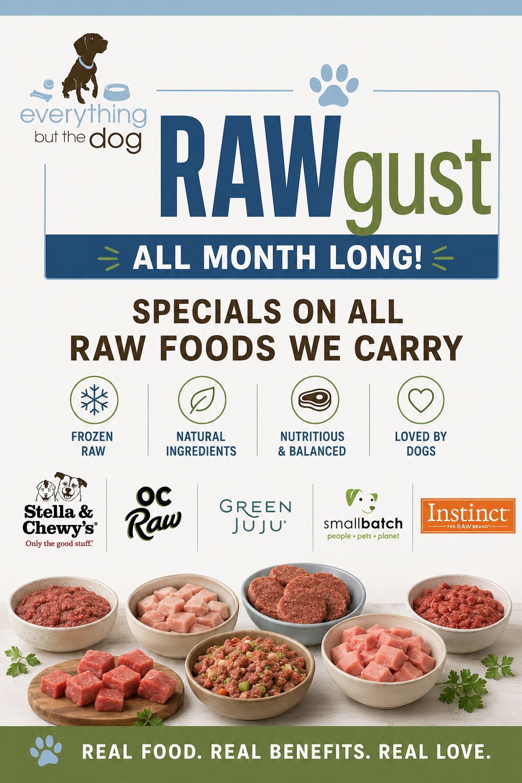 RAWgust is here! and it's easy to include in your dog's diet