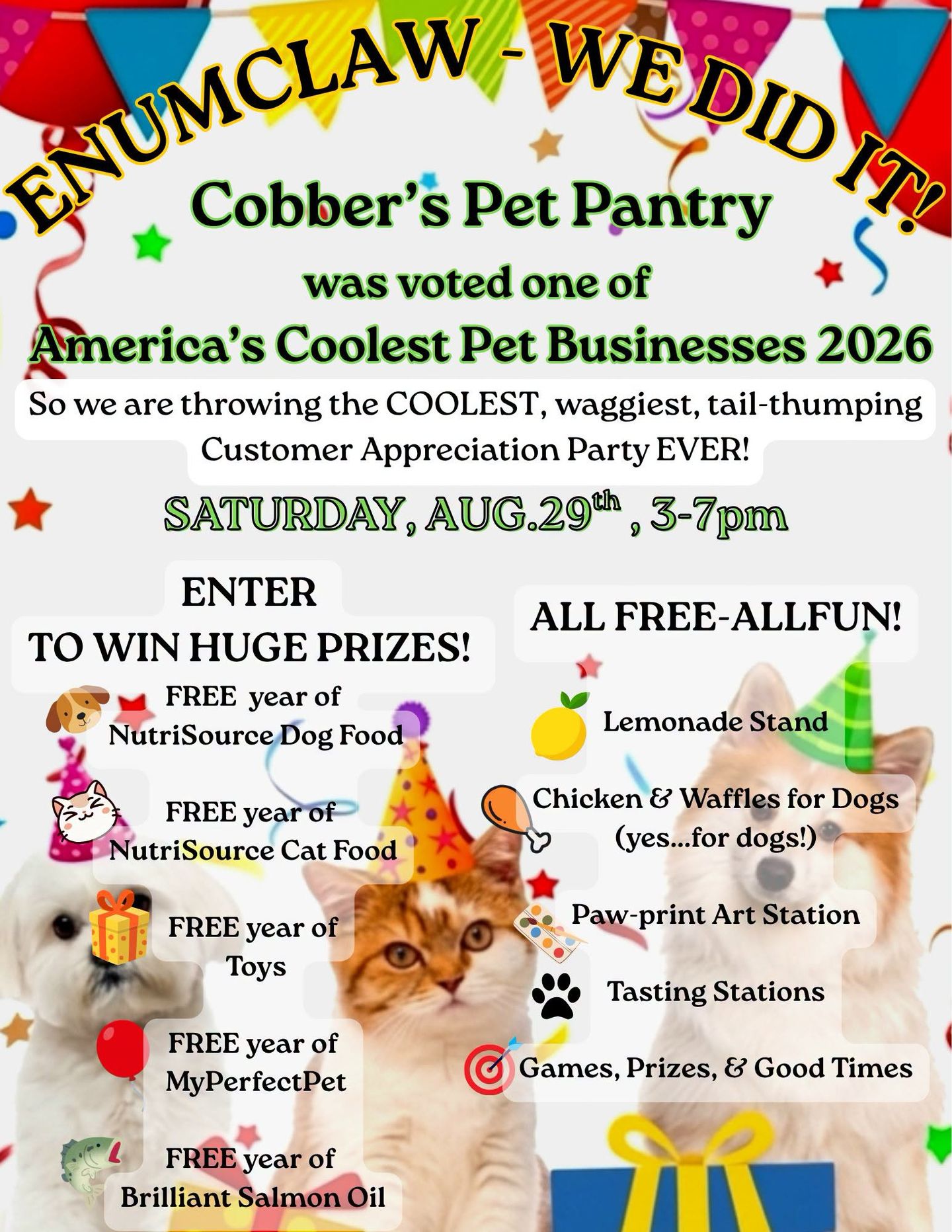 Image of Local Pet Event Customer Appreciation Party Nearby
