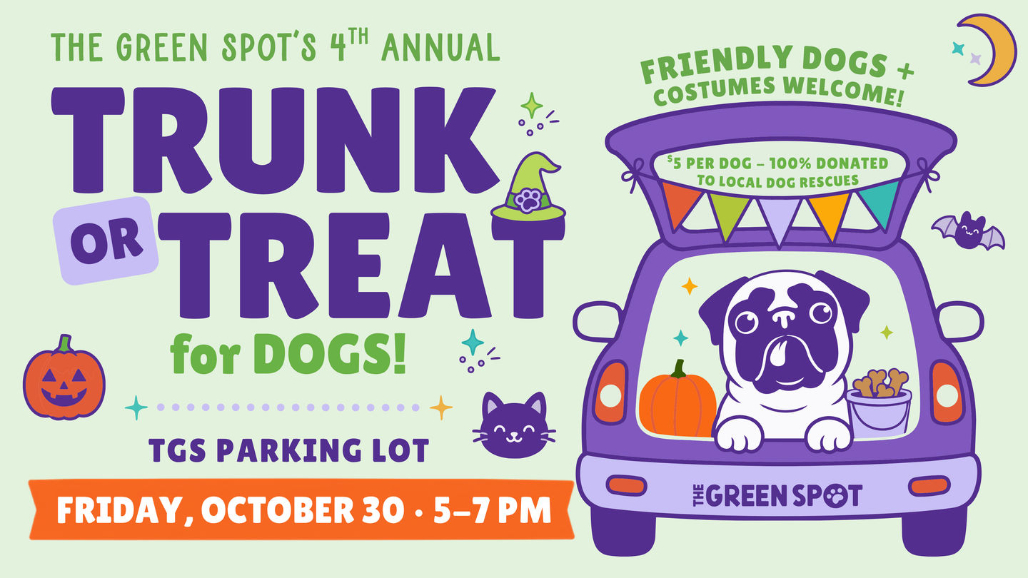Image of Local Pet Event The Green Spot’s 4th Annual Trunk or Treat for Dogs! Nearby
