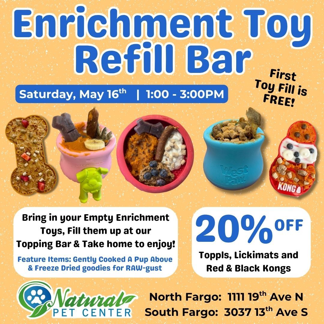 Image of Local Pet Event Enrichment Refill Bar Nearby