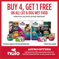 Image of Nulo US | Buy 4, Get 1 FREE on Dog & Cat Wet Food Products Promotion in Beverly Hills