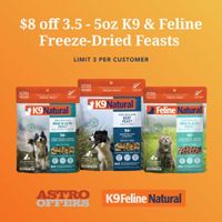 Image of K9 & Feline Natural | $8.00 OFF 3.5oz-5oz Freeze-Dried Bags Promotion in Indianapolis