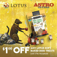 Image of LOTUS | $1.00 OFF Soft-Baked Dog Treats Promotion in Albuquerque