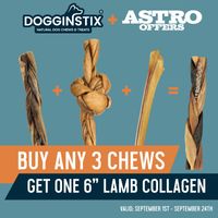 Image of Dogginstix | FREE 6in Lamb Collagen with Qualifying Purchase Promotion in Old Saybrook