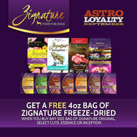 Image of Zignature | FREE Freeze-Dried with Purchase of Dry Dog Food Promotion in Brandon