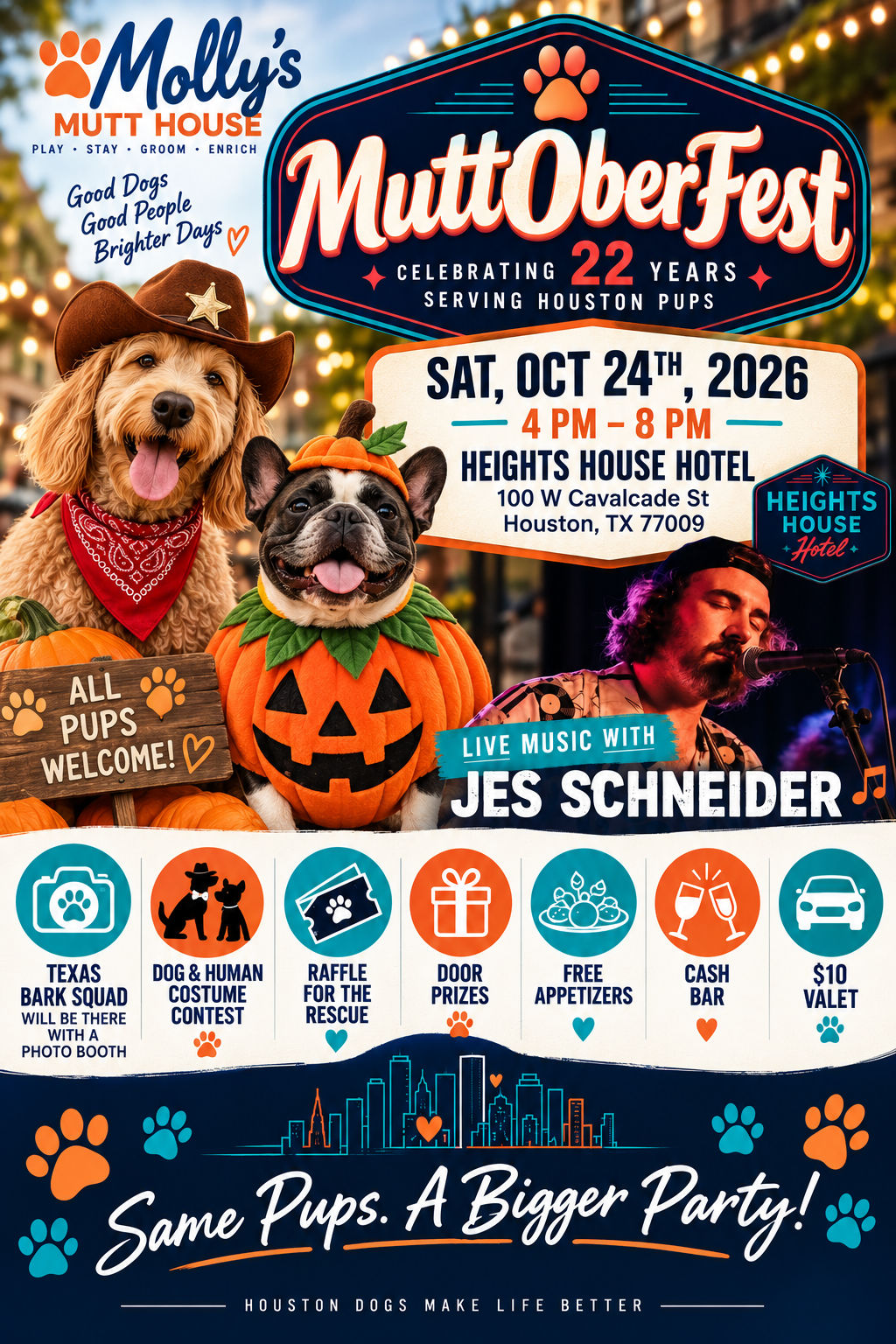 Image of Local Pet Event MuttOberFest 2026 @ Heights House Hotel Nearby