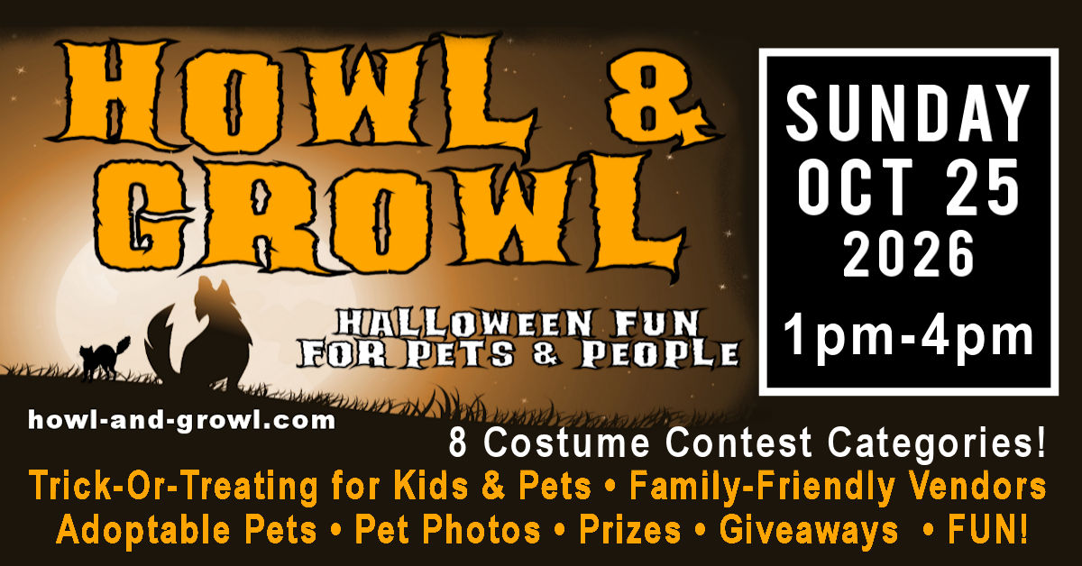 Howl & Growl 2026: Halloween Fun for Pets & People on October 25th!