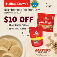 Image of Stella & Chewy's | Neighborhood Pet Store Day | $10.00 OFF Freeze-Dried Meal Mixers & Dinner Patties Promotion in Whitefish Bay