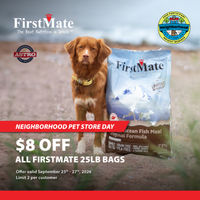 Image of FirstMate & KASIKS | Neighborhood Pet Store Day | $8.00 OFF 25lb Bags Promotion in Sarasota