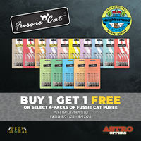 Image of Fussie Cat | Neighborhood Pet Store Day | Buy 1, Get 1 FREE on Select 4-Packs of Puree Promotion in Sarasota