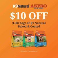 Image of K9 Natural | $10.00 OFF 3.5lb Baked & Coated Promotion in Old Saybrook