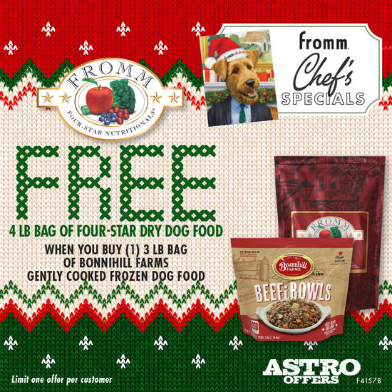 Image of Fromm & Bonnihill Farms | FREE 4lb Four-Star Dog Food with Purchase of a 3lb Bonnihill Farms Bag Promotion in Sarasota