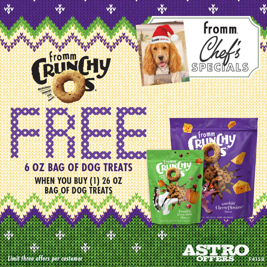 Image of Fromm | Buy a 26oz Crunchy Os, Get a 6oz Crunchy Os FREE! Promotion in Sarasota