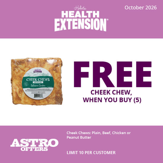 Image of Health Extension | Buy 5, Get 1 FREE on Cheek Chews  Promotion in Sarasota