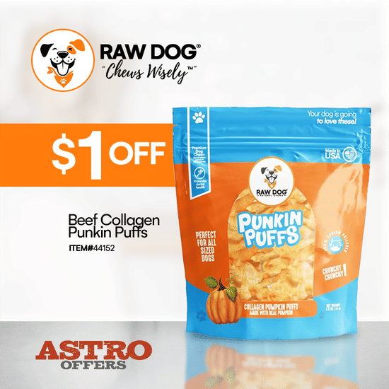 Image of Raw Dog | $1.00 OFF 2.5oz Punkin Puffs Promotion in Sarasota