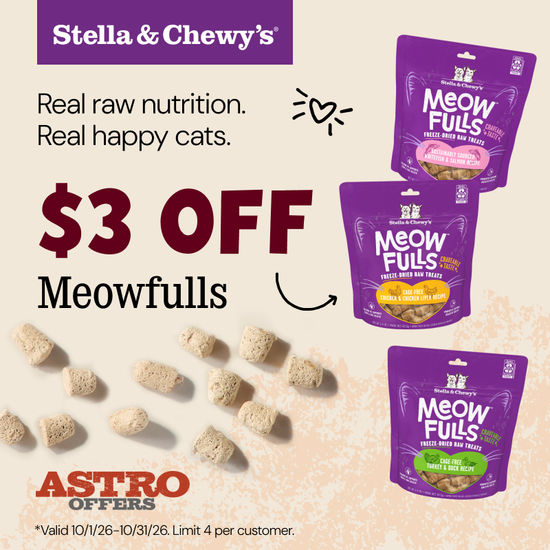 Image of Stella & Chewy's | $3.00 OFF Meowfulls Freeze-Dried Cat Treats! Promotion in Sarasota