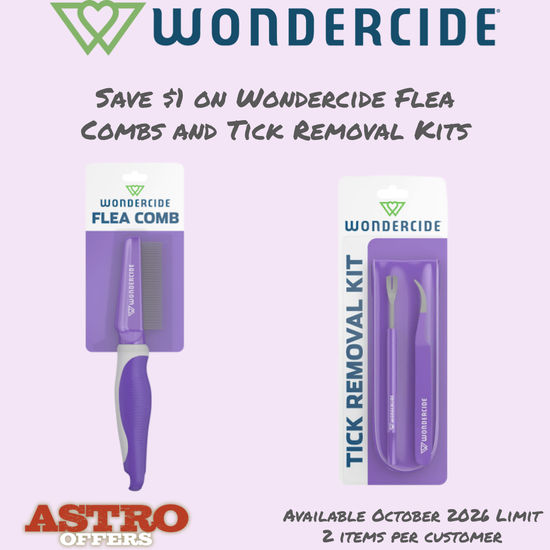 Image of Wondercide | $1.00 OFF Flea Combs and Tick Removal Kits Promotion in Sarasota